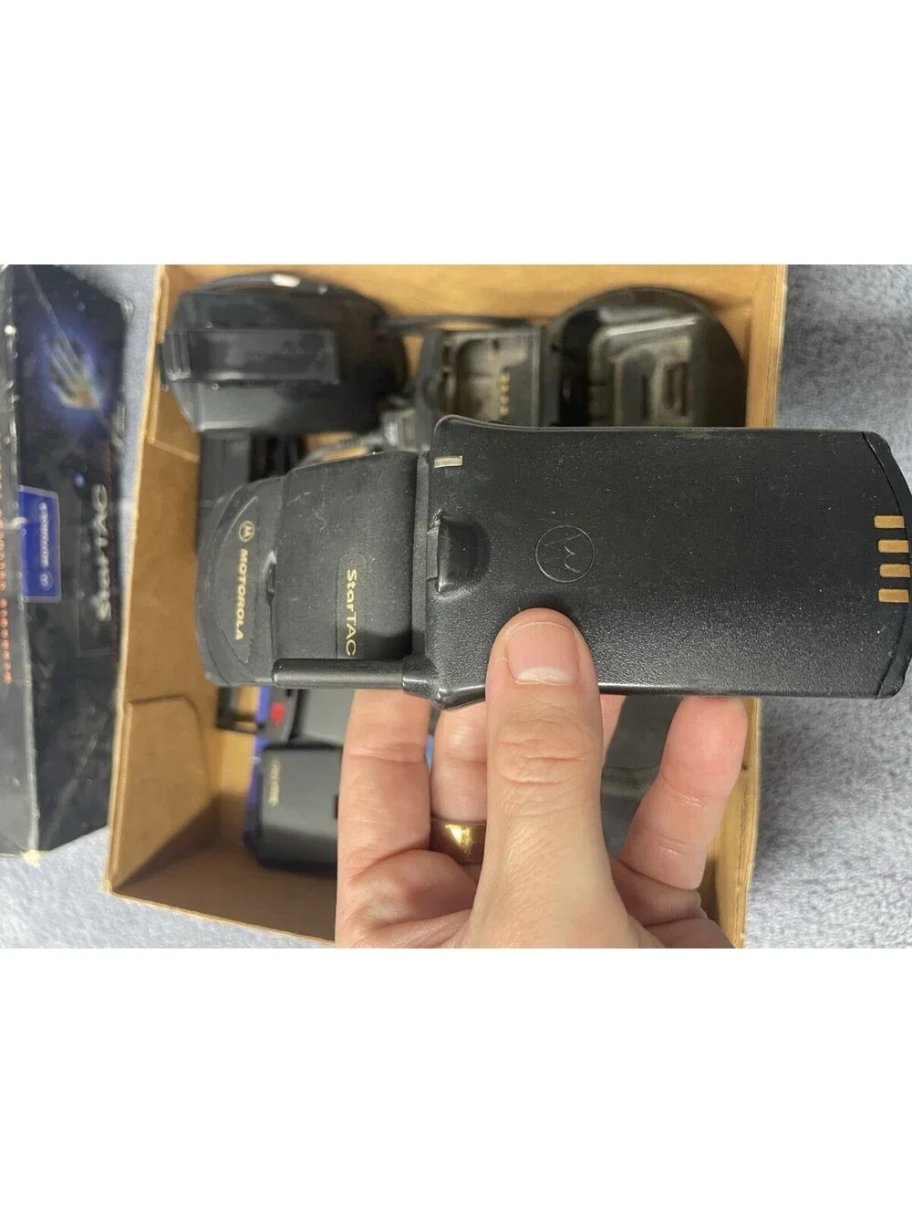 Motorola StarTAC with Box and Manual Charger, Extra Batteries, Case UNTESTED